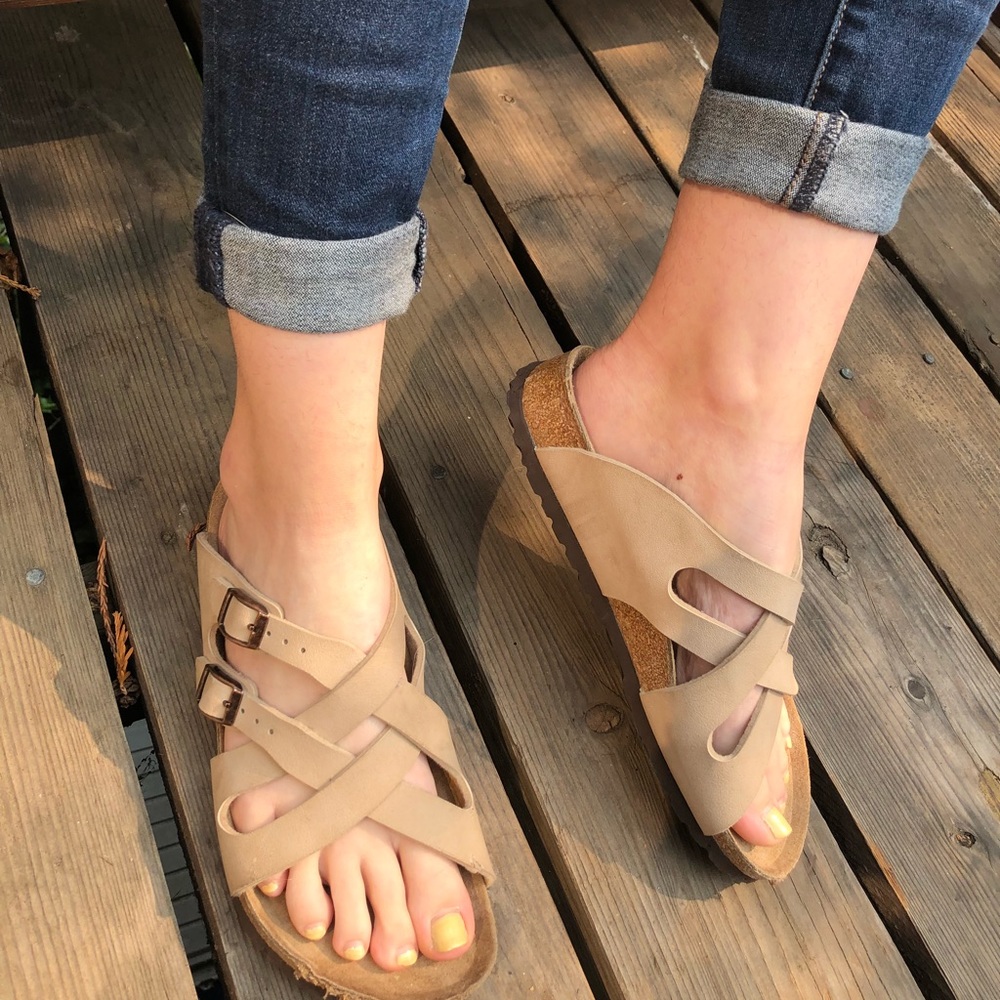 Birkenstock Calais Beige Sandals